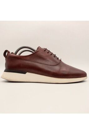 Wolf & Shepard Men’s Derby Leather Lace-Up Shoes Dress Sneakers Dark Brown 7.5